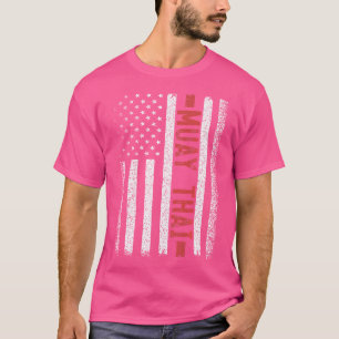 Muay Thai American Flag 4Th Of July T-Shirt