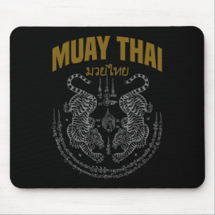 Muay Thai Art Twin Tigers Muay Thai Fighter Mma Ma Mouse Mat