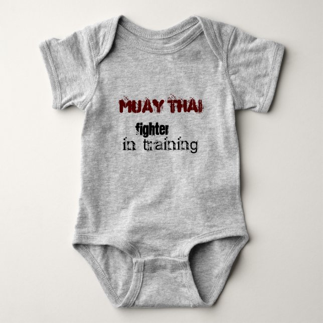 Muay Thai baby - in training Bodysuit (Front)