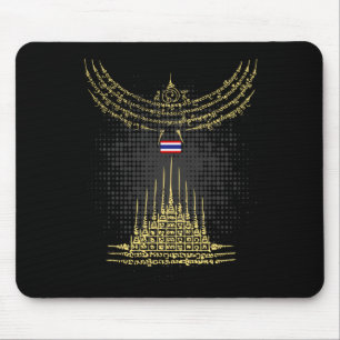 MUAY THAI Bird -- Buddha Tattoo Kickboxing Mouse Mat