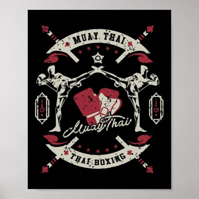 Muay Thai Boxing Art Of Eight Limbs Martial Arts M Poster (Front)