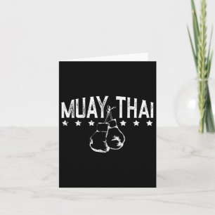 Muay Thai Boxing For Martial Arts Lovers 1 Card