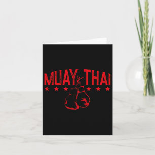 Muay Thai Boxing For Martial Arts Lovers Card
