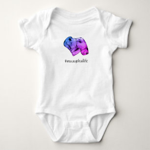 Muay Thai Boxing Gloves Baby Bodysuit