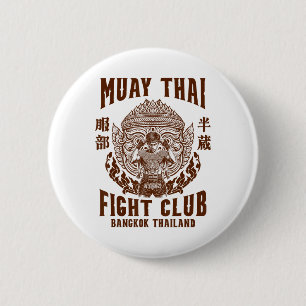 Muay Thai Boxing Lover Boxing Boxer Muay Thai Figh 6 Cm Round Badge