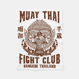 Muay Thai Boxing Lover Boxing Boxer Muay Thai Figh Fleece Blanket