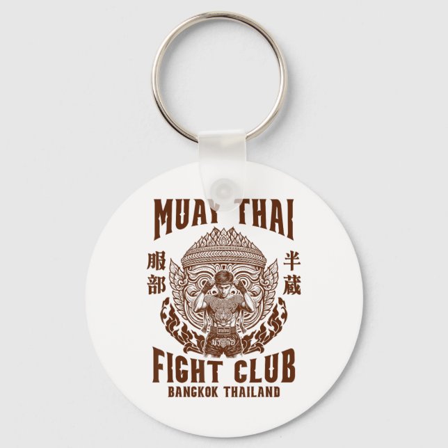 Muay Thai Boxing Lover Boxing Boxer Muay Thai Figh Key Ring (Front)