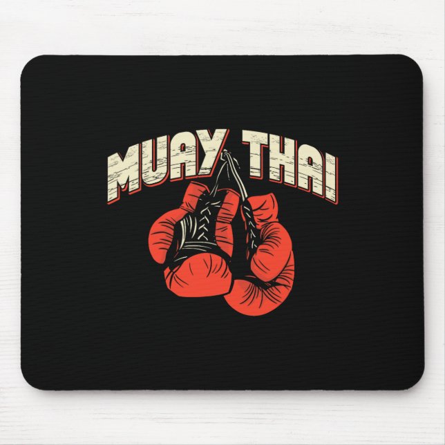 Muay Thai Boxing Martial Arts – Kickboxing  Mouse Mat (Front)