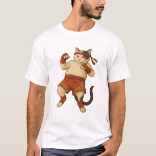 Muay Thai Cat Fighter T-Shirt – Funny Martial Arts