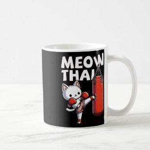 Muay Thai Cat Meow Thai Coffee Mug