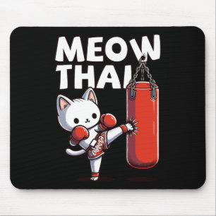 Muay Thai Cat Meow Thai Mouse Mat