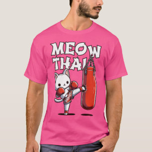 Muay Thai Cat Meow Thai Thai Boxing For Youth Muay T-Shirt