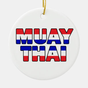 Muay Thai Ceramic Tree Decoration