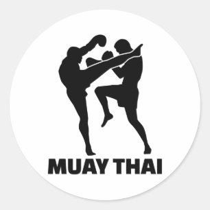Muay Thai Classic Round Sticker