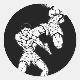 Muay Thai Classic Round Sticker