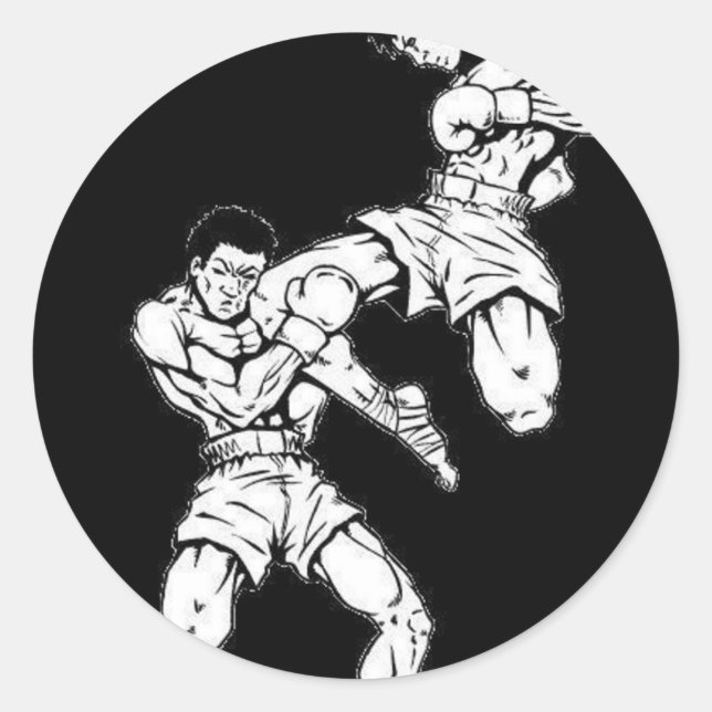 Muay Thai Classic Round Sticker (Front)