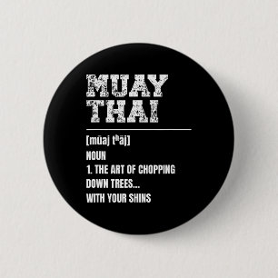 Muay Thai Definition Martial Arts Thai Boxing Mart 6 Cm Round Badge