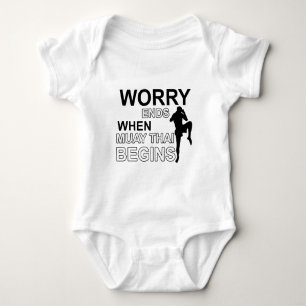 muay thai  Designs Baby Bodysuit