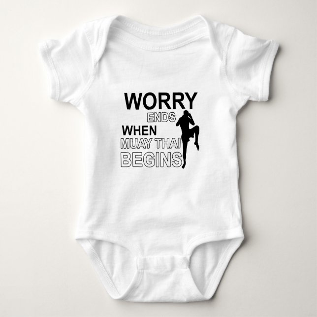 muay thai  Designs Baby Bodysuit (Front)