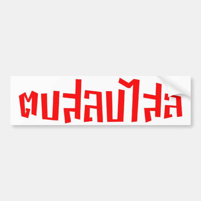 Muay Thai ☆ Dop Salop Salai ☆ Slap You Silly Bumper Sticker (Front)