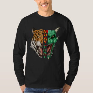 Muay Thai Dragon And Tiger Head Thaiboxing T-Shirt