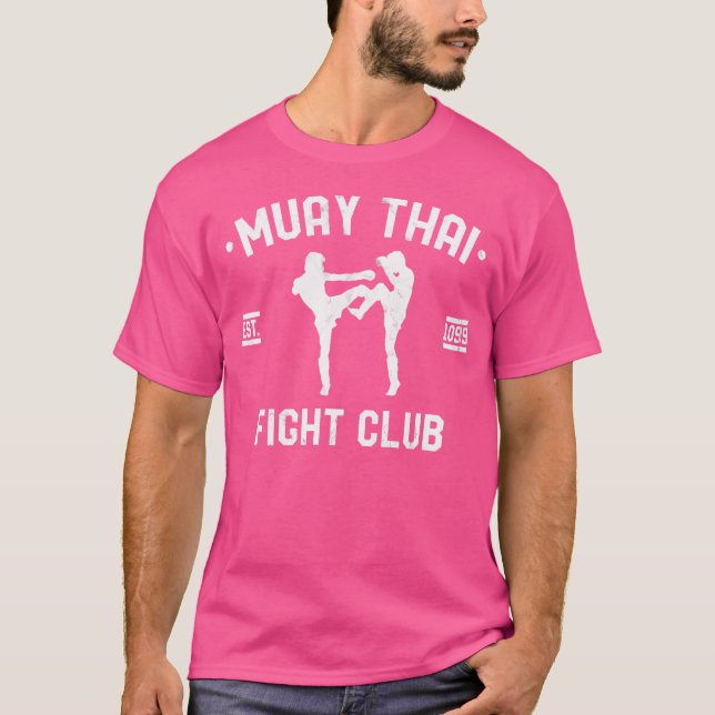 Muay Thai Fight Club Tiger Mma Street Fight Kickbo T-Shirt (Front)