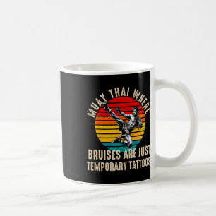 Muay Thai Fighter For Men Dad Boys Thai Kickboxing Coffee Mug