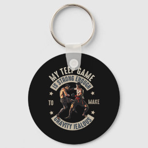 Muay Thai Fighter For Men Dad Boys Thai Kickboxing Key Ring