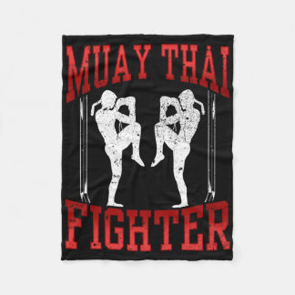 Muay Thai Fighter Martial Arts Boxing Hobby _5  Fleece Blanket