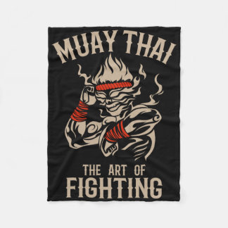 Muay Thai Fighter - Muay Thai And Thaiboxing Gift  Fleece Blanket