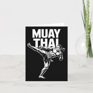Muay Thai Fighter Vintage Martial Arts Thai Boxing Card