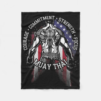 Muay Thai Fleece Blanket