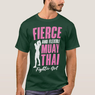 Muay Thai Girl Kickboxing Instructor Martial Arts  T-Shirt
