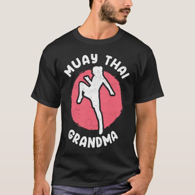 Muay Thai Grandma Muaythai T-Shirt (Front)