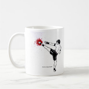 Muay Thai, "Just Kick It!" mug