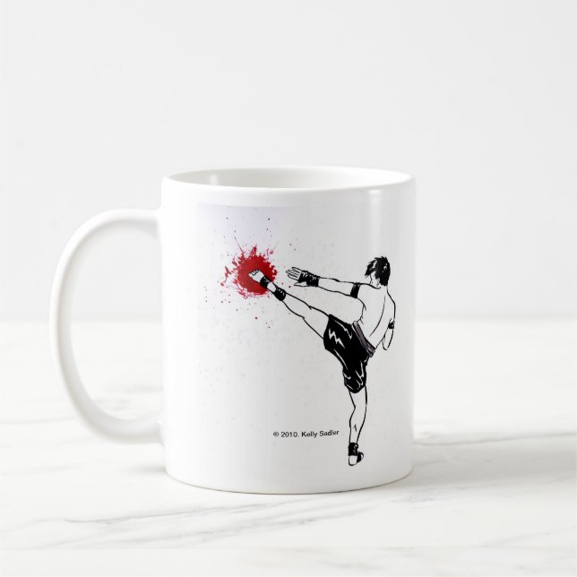 Muay Thai, "Just Kick It!" mug (Left)