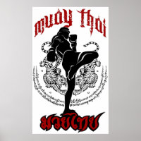 muay thai kick thailand martial art sport logo bad