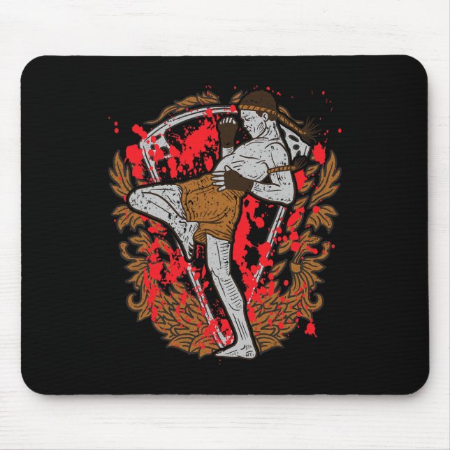 Muay Thai Kickboxing _3  Mouse Mat (Front)