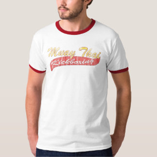 Muay Thai Kickboxing Distressed T-Shirt