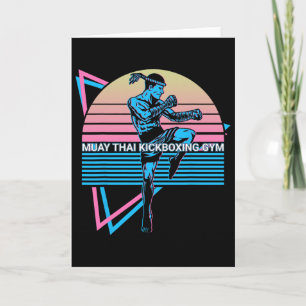 Muay Thai Kickboxing Retro Muay Thai Kickboxing Gy Card