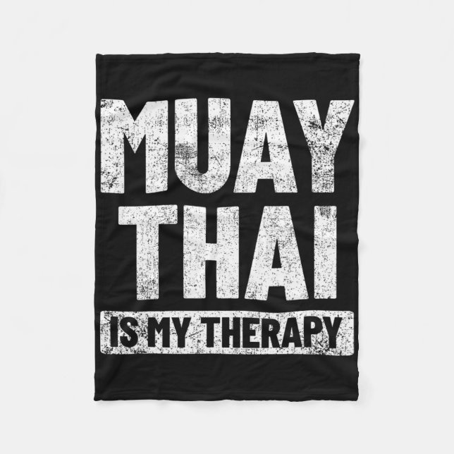 Muay Thai Kickboxing Thai Boxing  Fleece Blanket (Front)