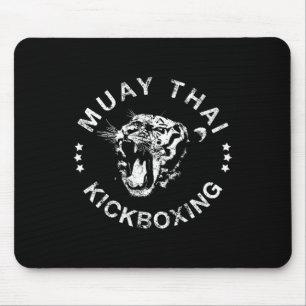 Muay Thai Kickboxing Tiger T Shirt Mouse Mat