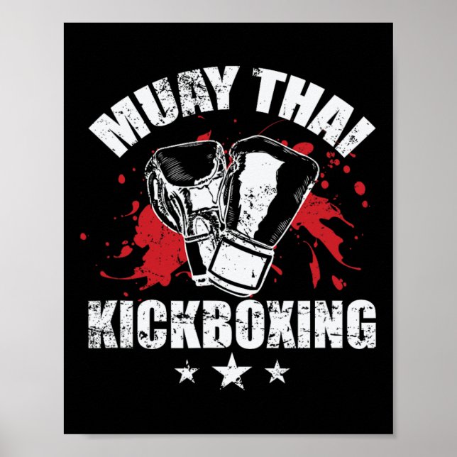 Muay Thai Kickboxing Traditional Techniques  Poster (Front)