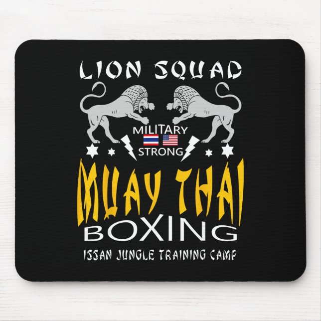 Muay Thai Kickboxing Training Mma Workout Gym  Mouse Mat (Front)