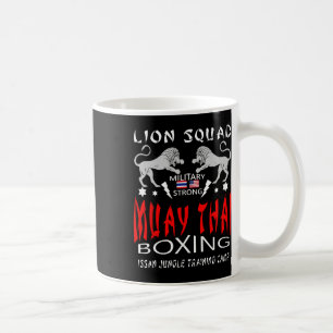 Muay Thai Lion Squad Military Boxing Coffee Mug