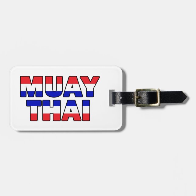 Muay Thai Luggage Tag (Front Horizontal)