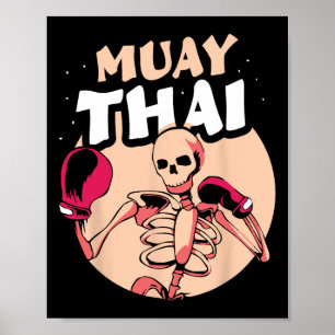 Muay Thai Martial Arts Hobby Fighter Boxing Poster