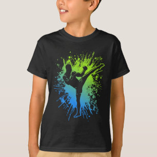 Muay Thai Martial Arts Kids Boys Kickboxing T-Shirt