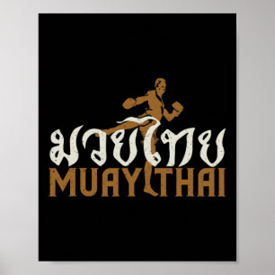Muay Thai Martial Arts Thai Boxing Trainer Lovers  Poster