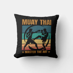 Muay Thai Master The Art Boxer Boxing Practitioner Cushion